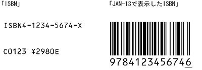 ISBN　10桁と13桁の関係