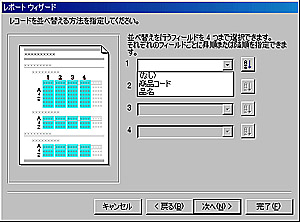 レポートウィザード