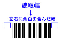 バーコードの読み取り幅